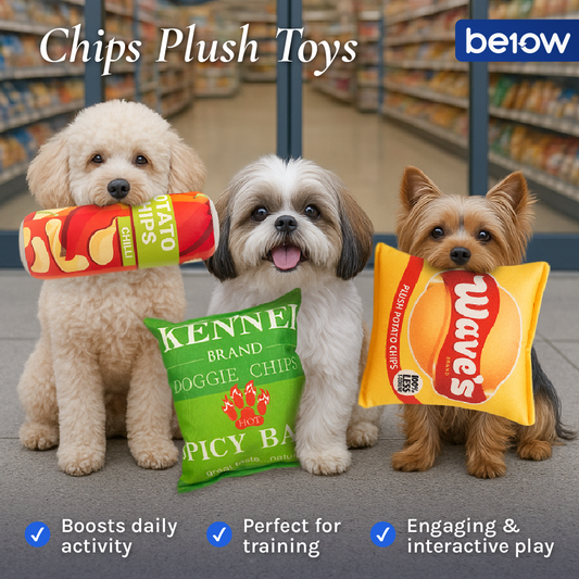 Crunchy Snack Bag Dog Plush Toy