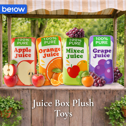 BE10W Dog Plush Toys 100% Pure Juice Box