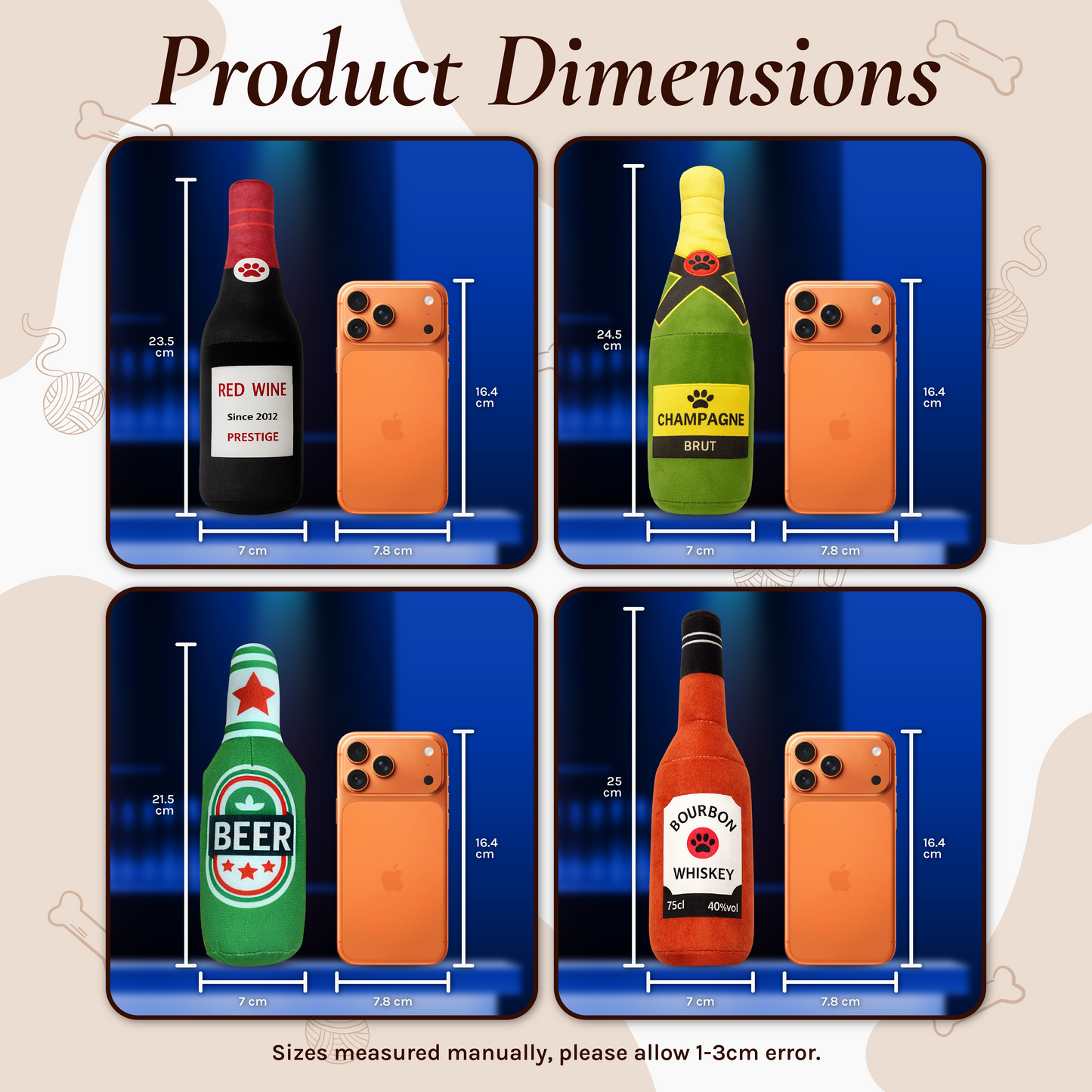 BE10W Dog Toy Bundle Pawty Bar Collection