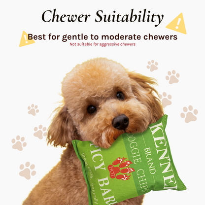 BE10W Dog Plush Toys Paws and Chips Bundle