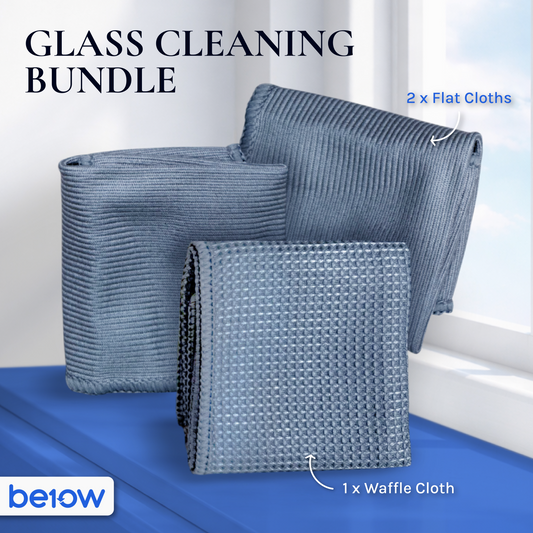 BE10W Glass Cleaning Kit - for Wiping & Drying
